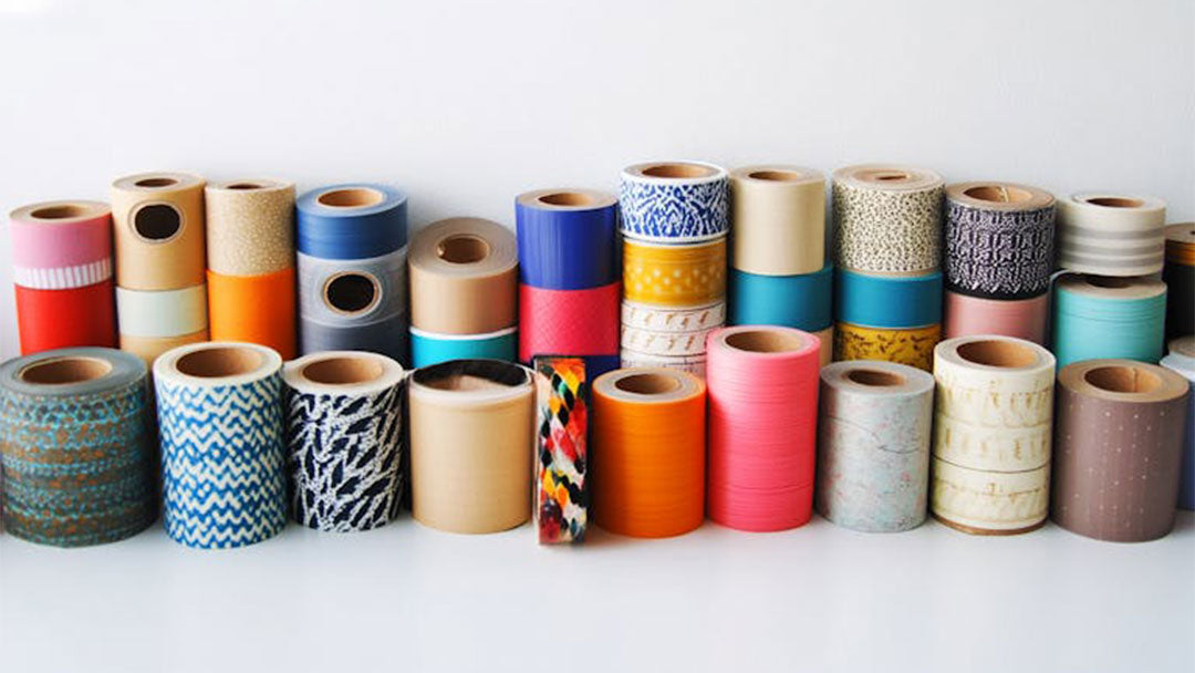 There are different types of tape, including Drafting Dots, Scotch / Office Tape, Shipping Tape, Drafting Tape, Packing Tape, Masking Tape, etc.