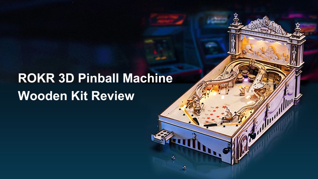 ROKR 3D Pinball Machine Wooden Kit Review | Robotime