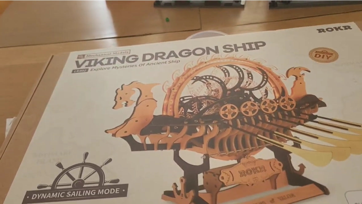 ROKR Viking Dragon Ship: Build and Review | Robotime
