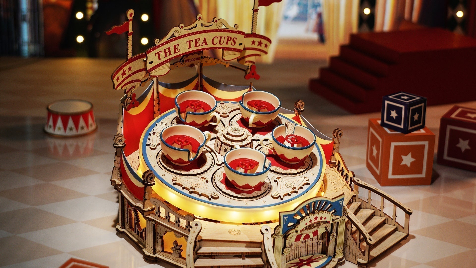 ROKR Tilt-A-Whirl DIY Music Box EA04 Review | Robotime