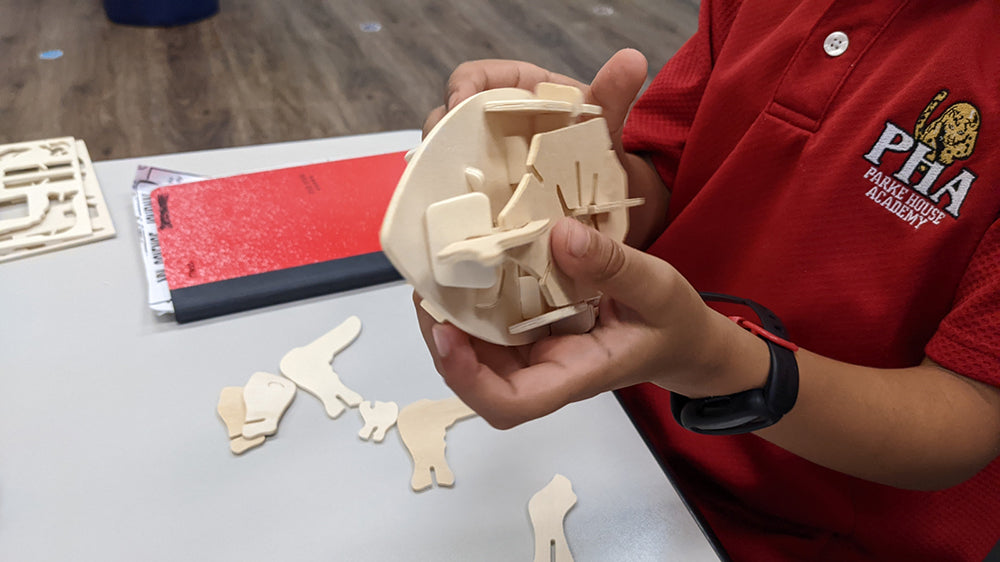 Robotime Cares Robotime Puzzles with 3RD 5TH Grade STEM Students at PHA