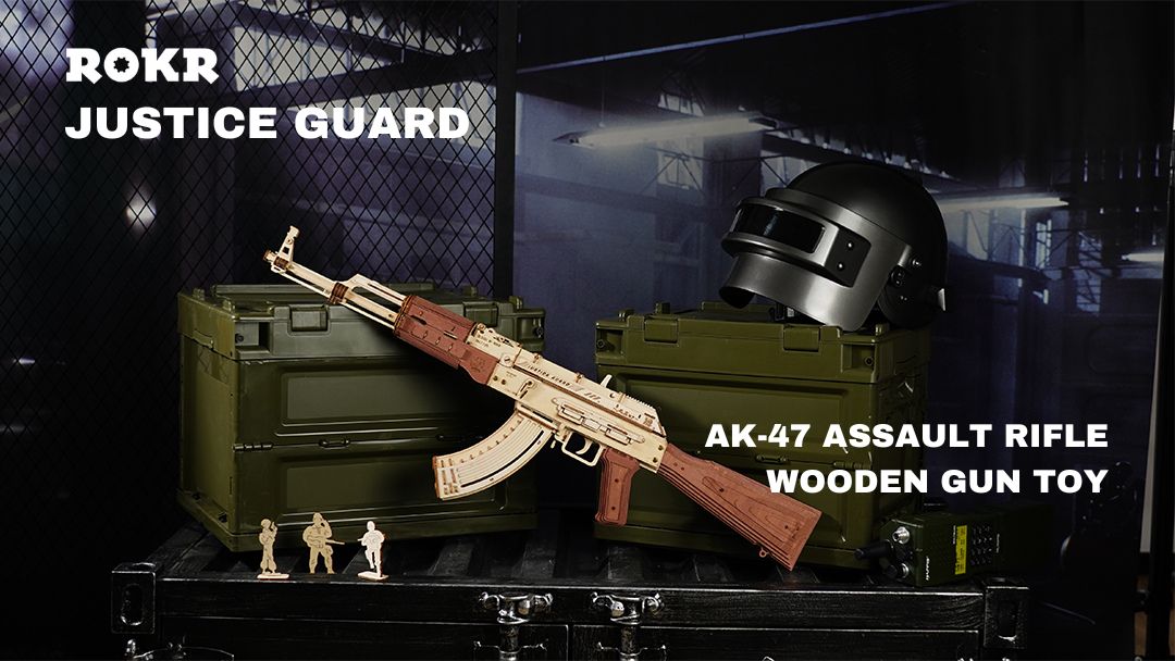 Attention ROKR AK 47 Wooden Gun Applies to Join The Forces
