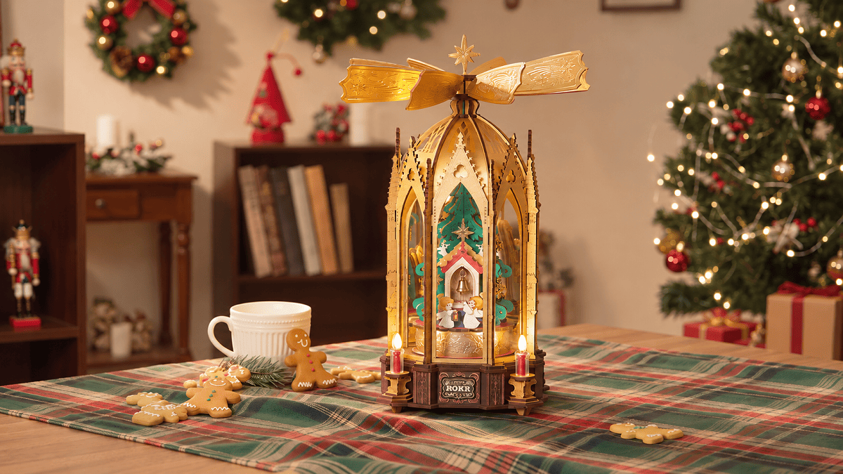 ROKR Angel's Christmas Pyramid DIY 3D Puzzle