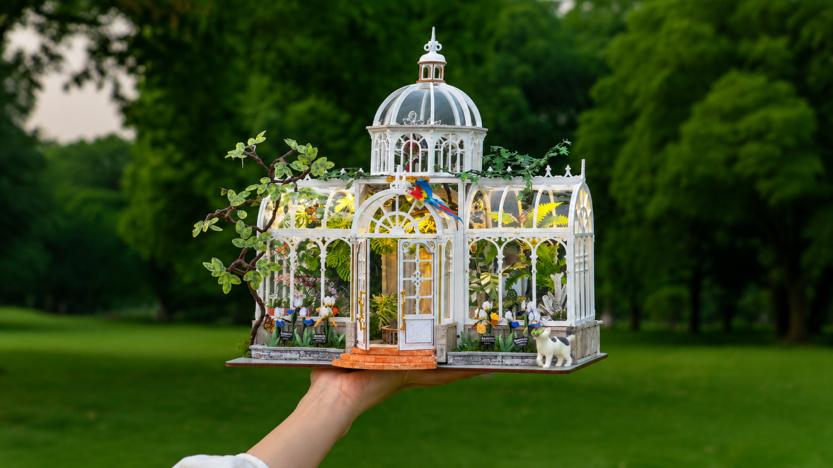 Rolife Oxygen Oasis Botanical Greenhouse Miniature House