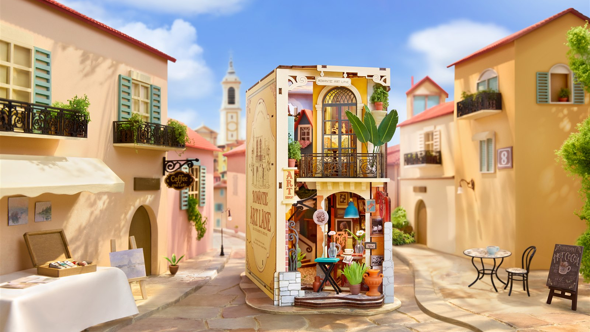 Rolife Romantic Art Lane Book Nook
