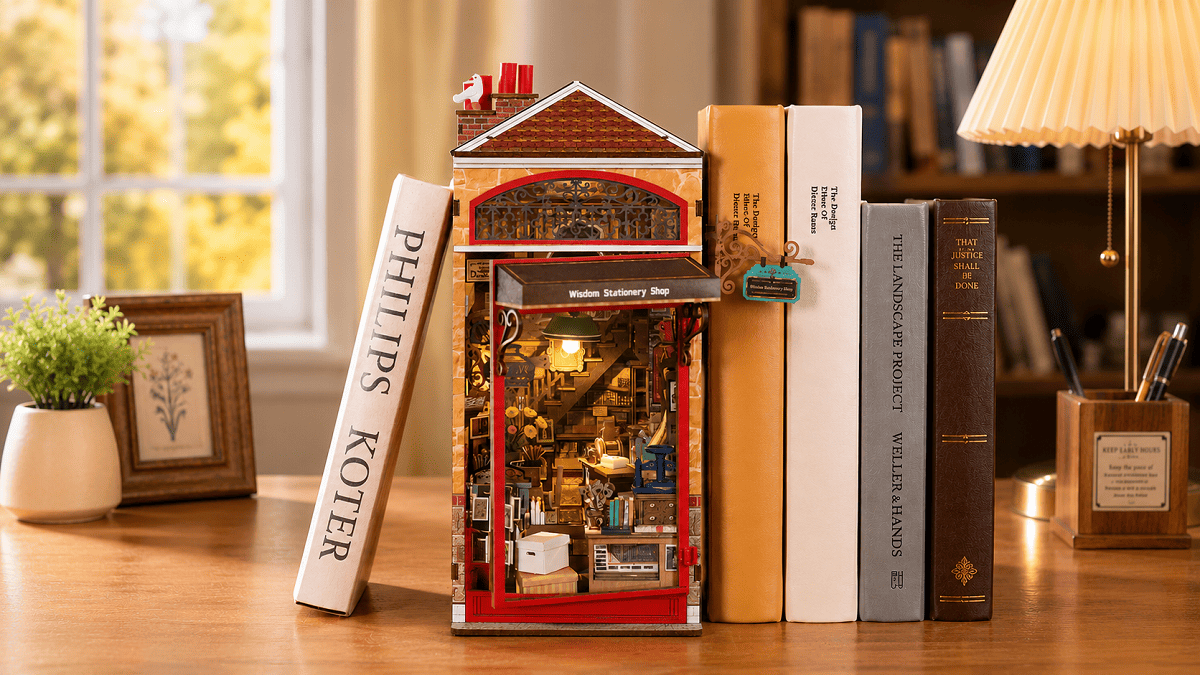 Rolife Wisdom Stationery Shop DIY Book Nook Review
