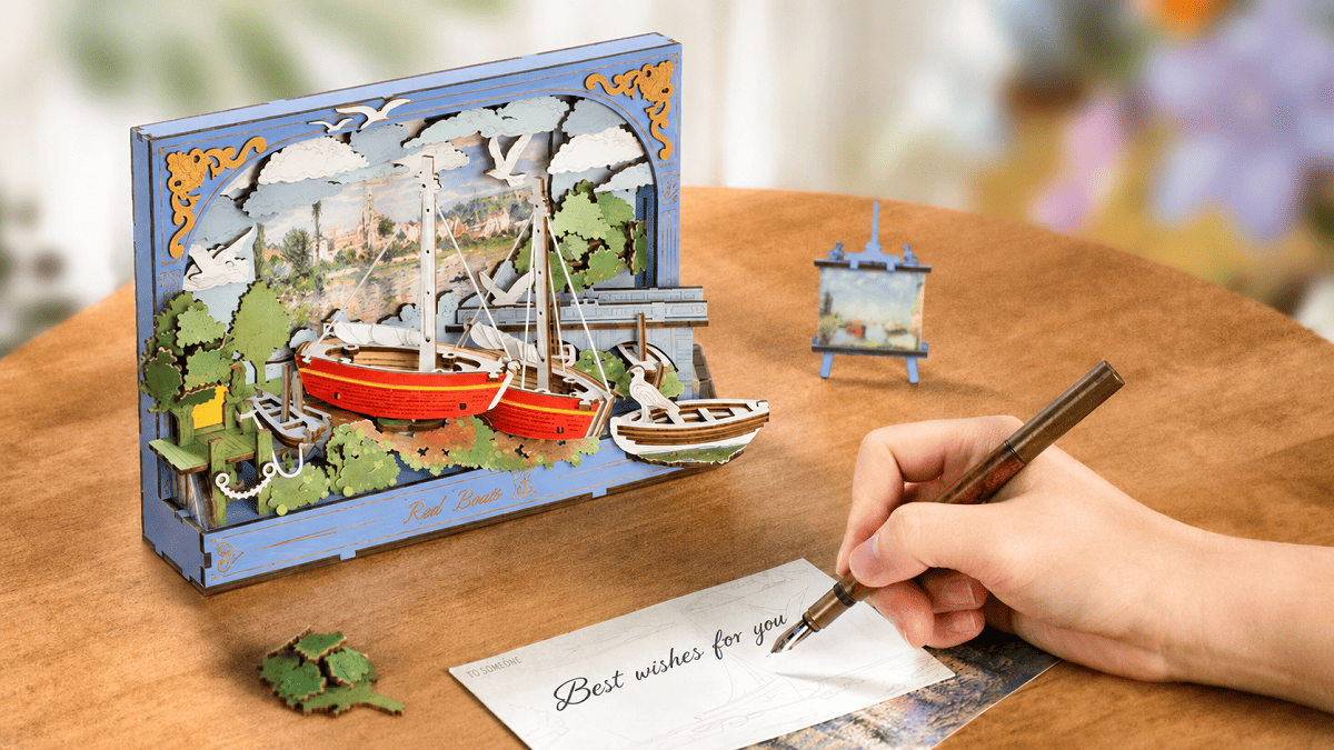Rowood Red Boats TH004 Review: Build Monet's Masterpiece in