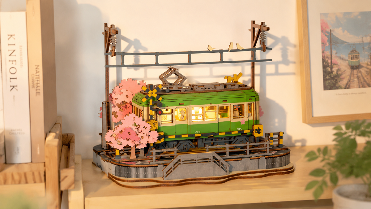 Wooden Model Kits Inspired by Japanese Nature