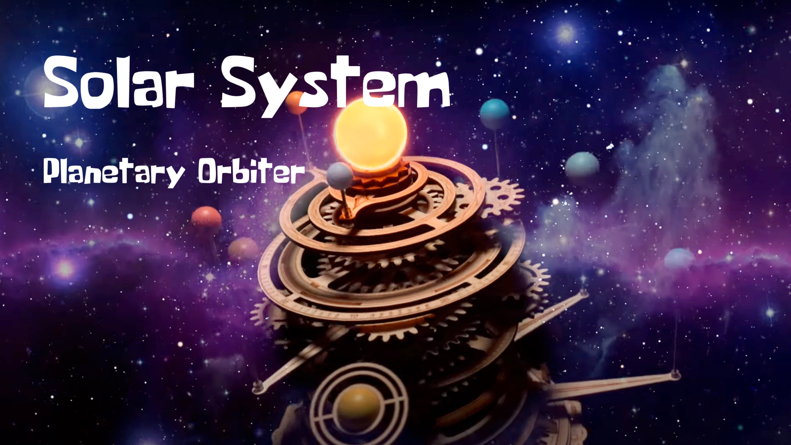 Mechanical Orrery Wooden Puzzle The Perfect Science and Engineering Project