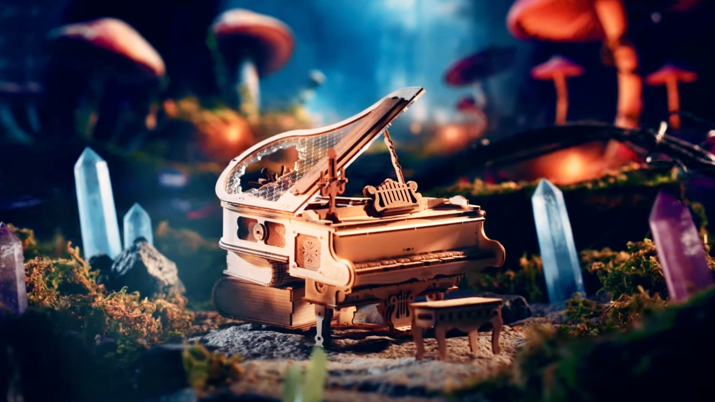 Experience The Enchanting ROKR Magic Piano A Unique 3D Wooden Puzzle