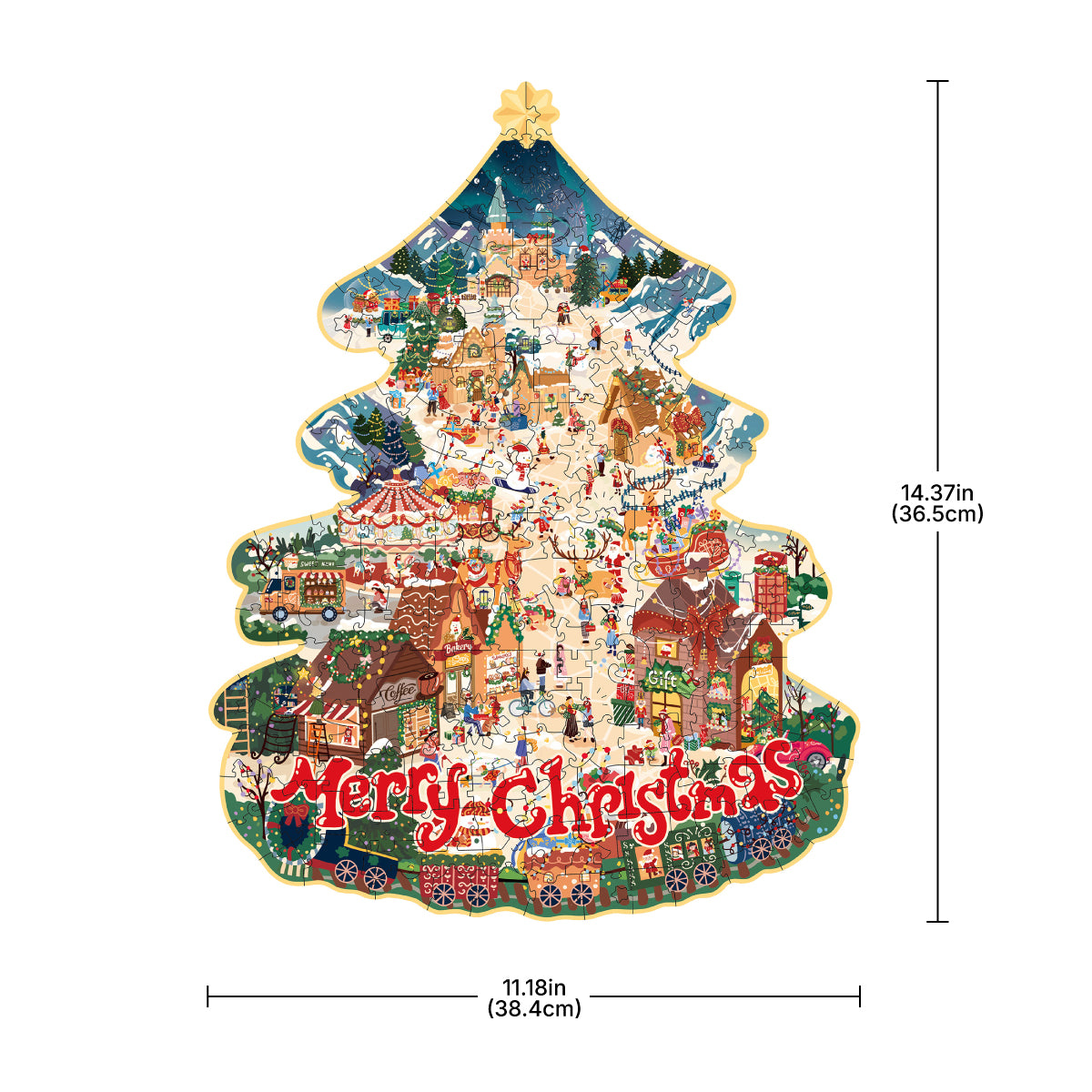 Rowood Christmas Town Houten Legpuzzel TA007