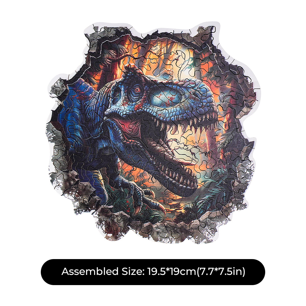 ROBOTIME Wandbrechender T-Rex Holzpuzzle