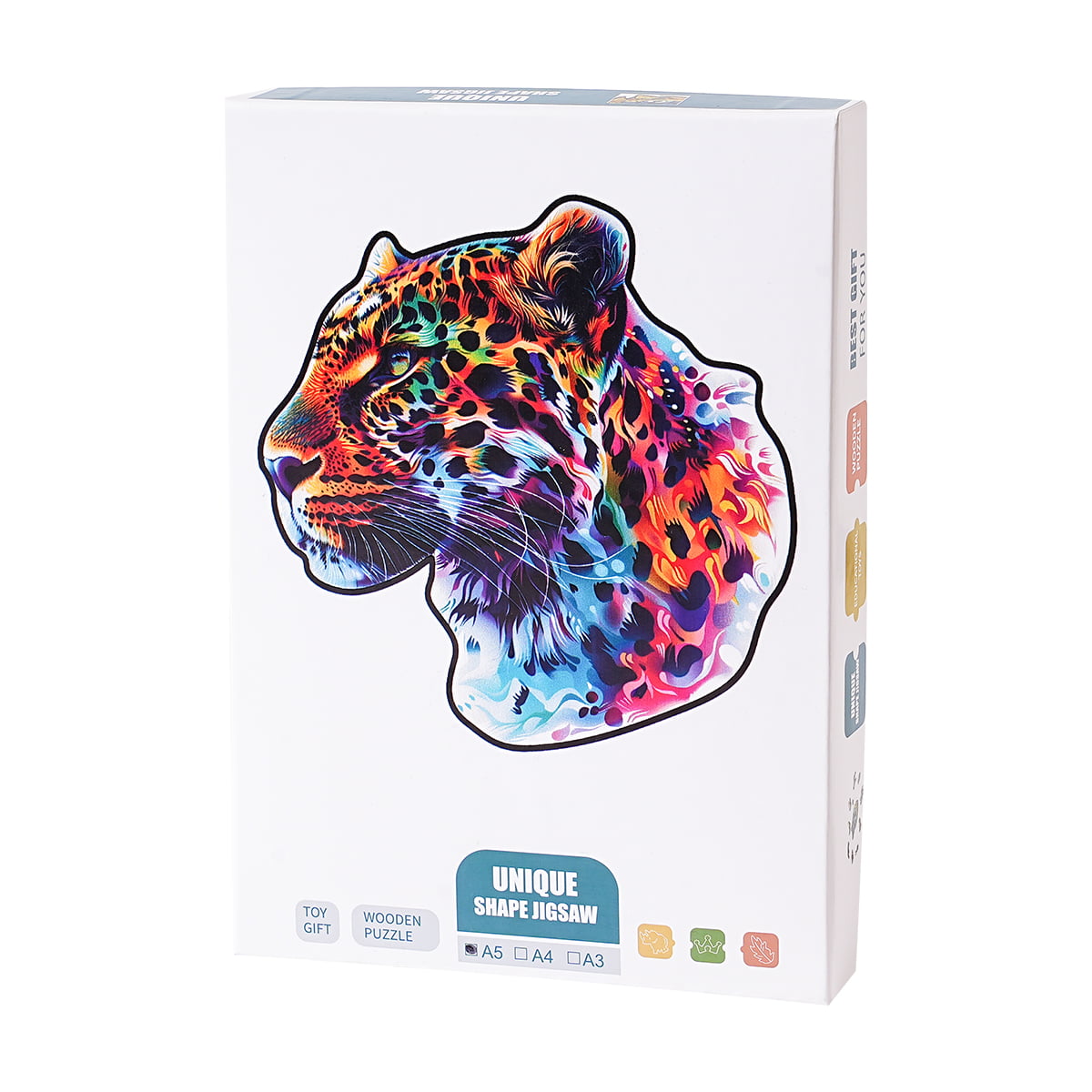 ROBOTIME Holzpuzzle „Fancy Leopard“