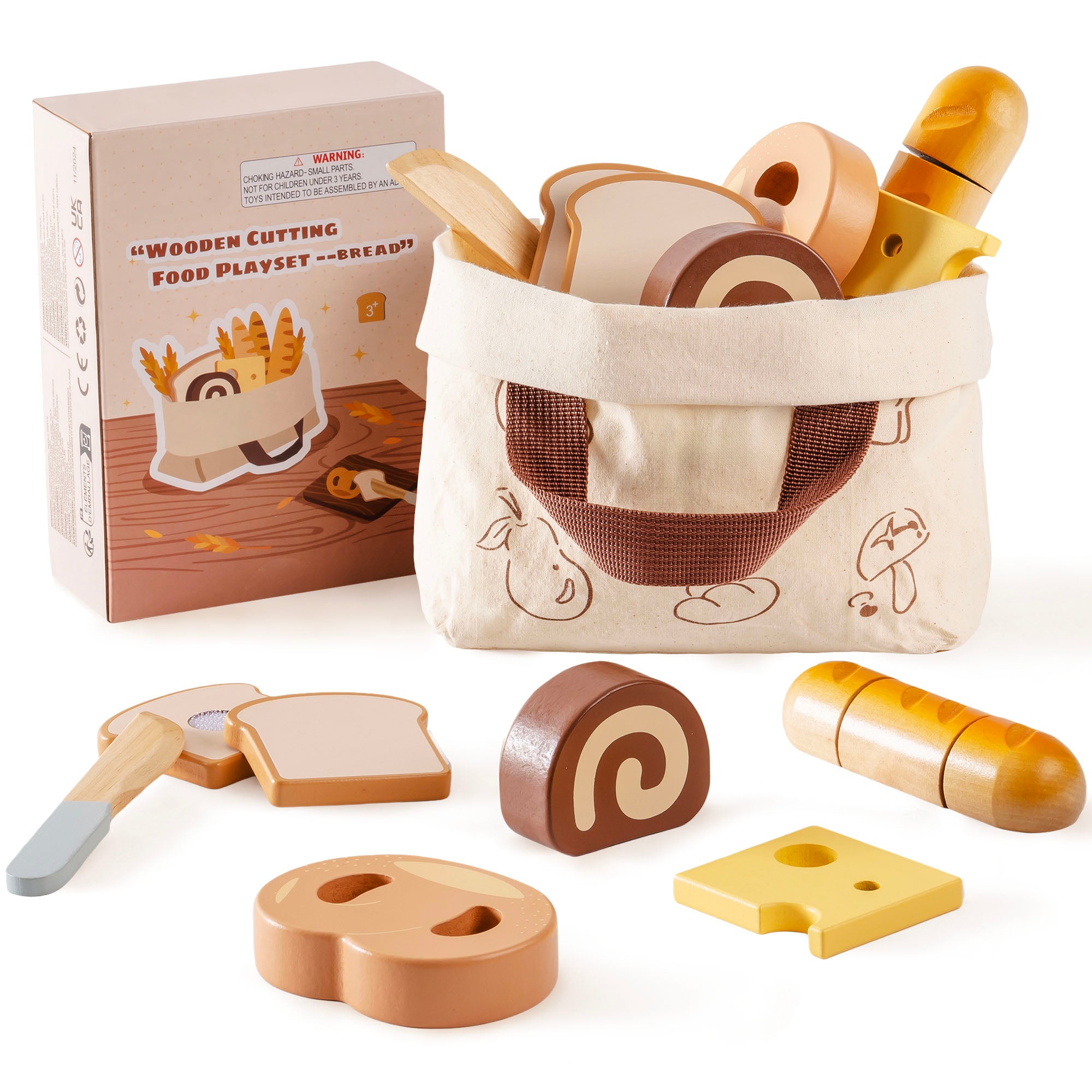 ROBUD Wooden Childs Play Food Set - Desserts
