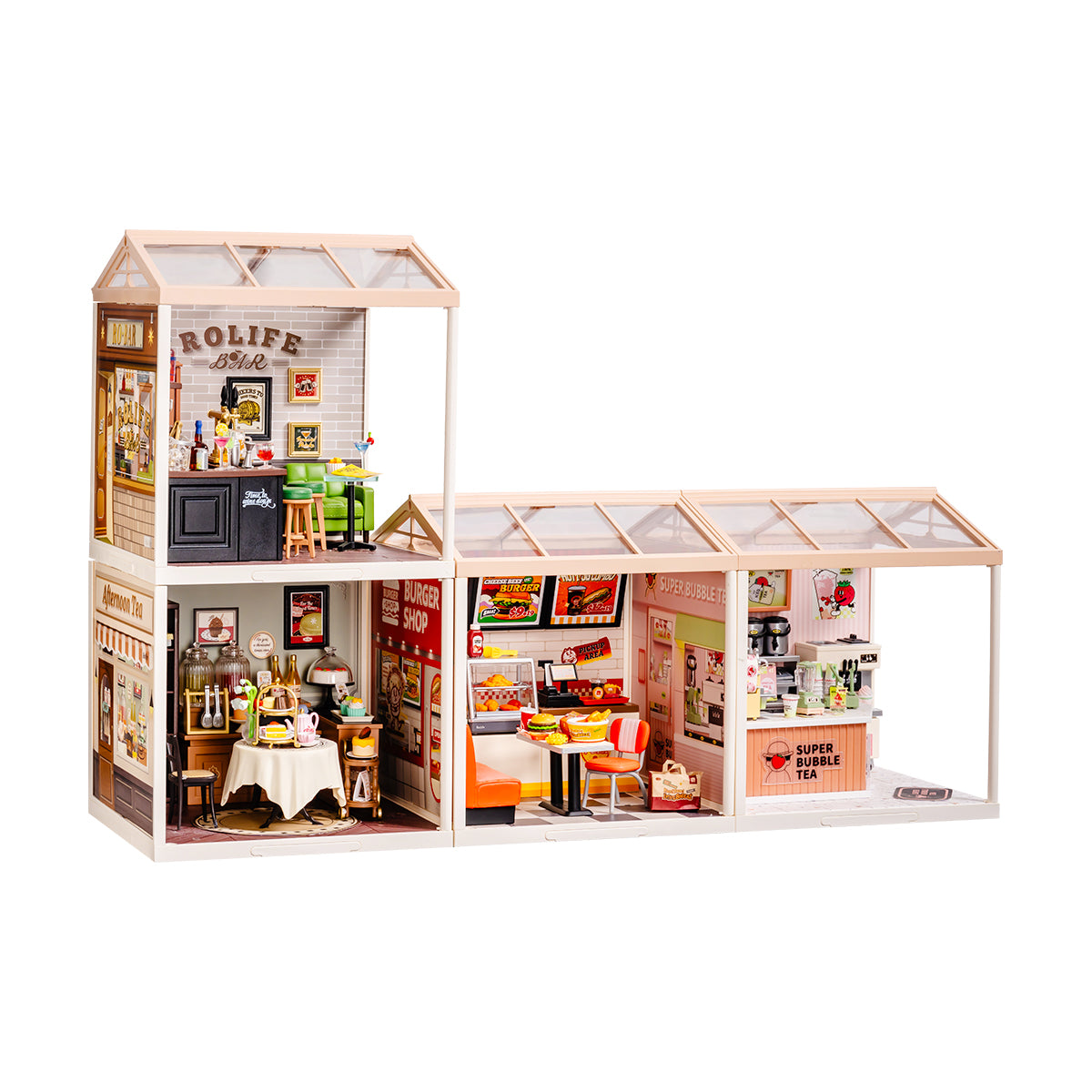 Rolife Super Creator 4 in 1 L Shape DIY Miniature House