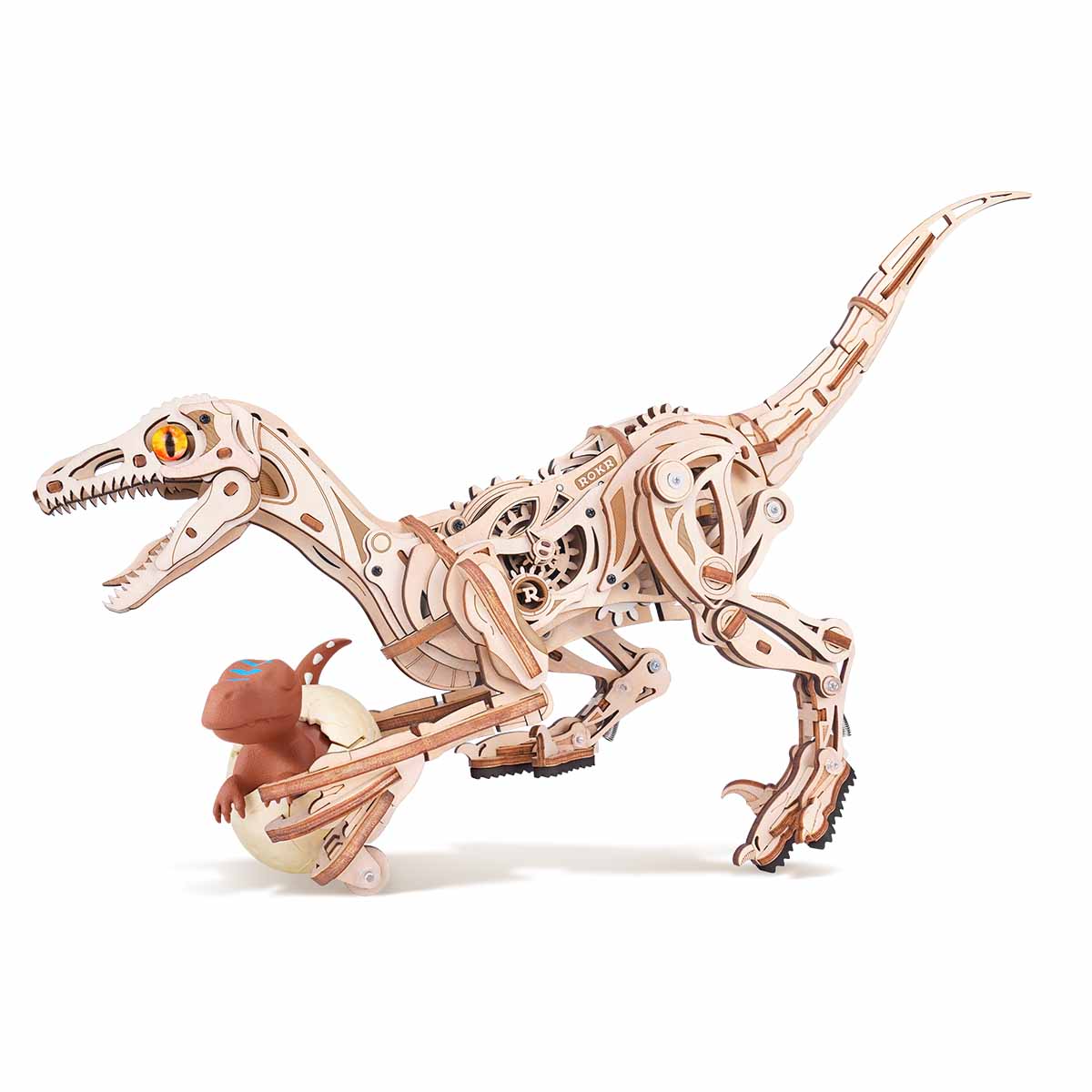 ROKR Velociraptor Mechanical 3D Wooden Puzzle LD01