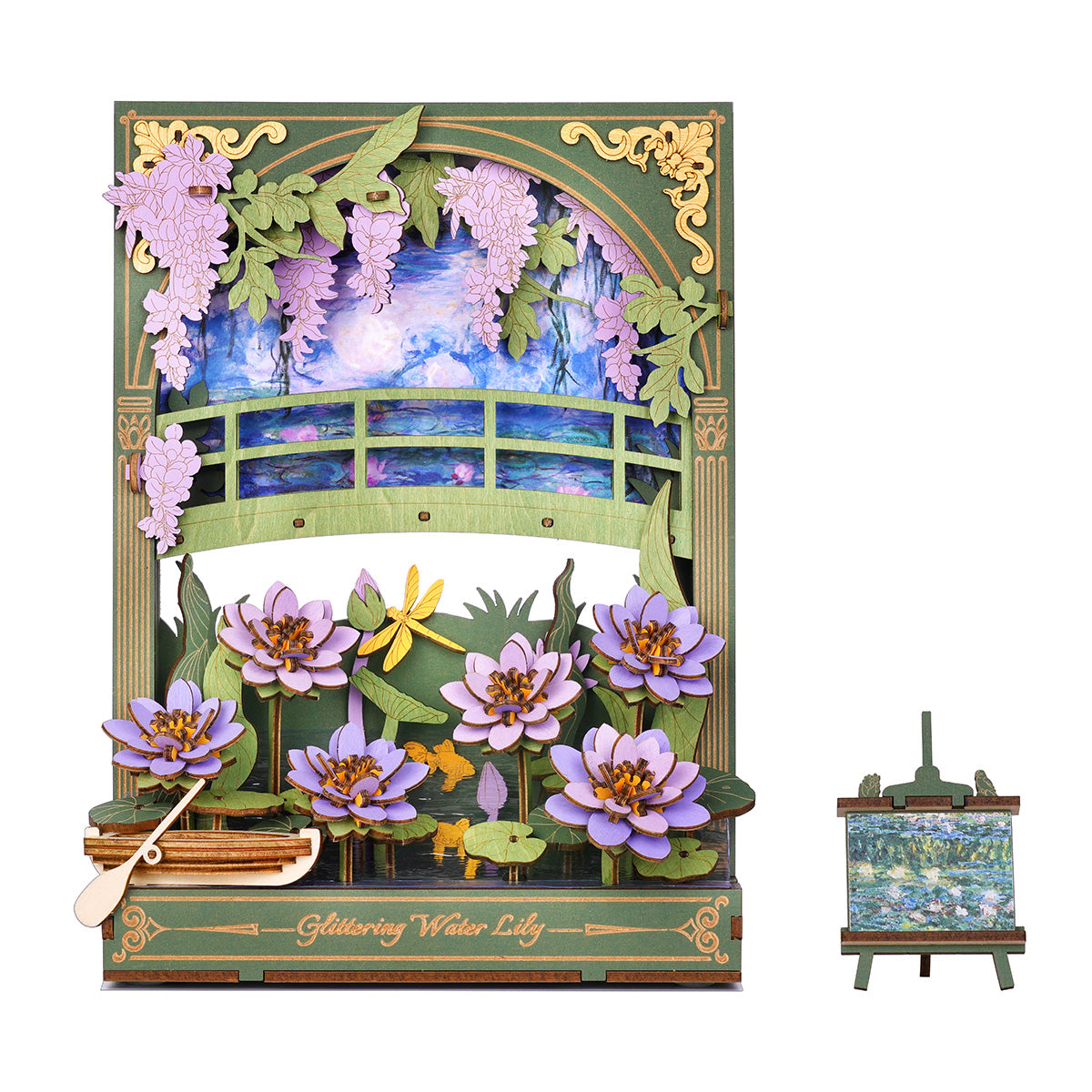 Rowood Glittering Water Lily Wall Art 3D Wooden Puzzle TH001