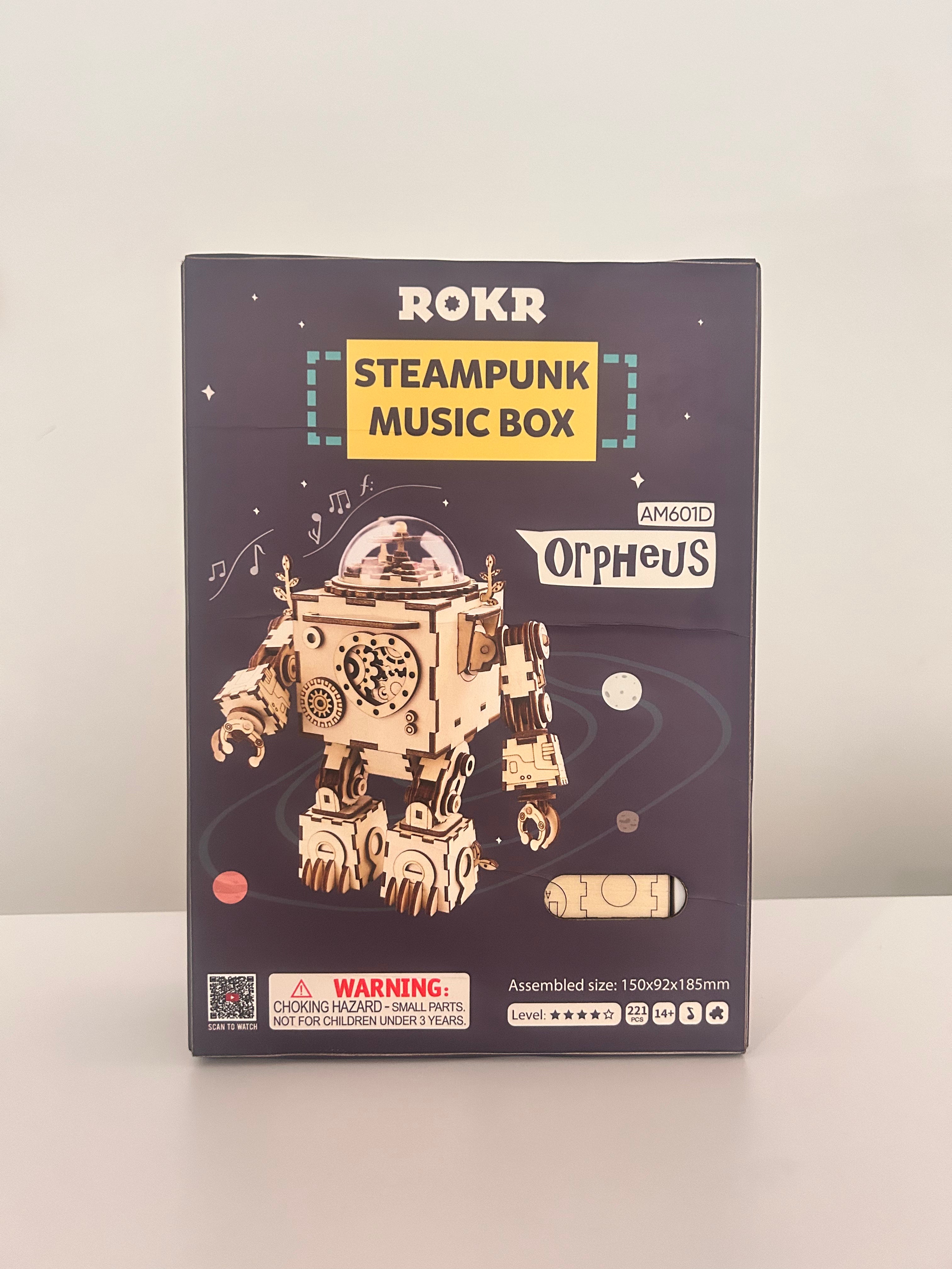 ROKR Orpheus DIY Music Box 3D Wooden Puzzle AM601D