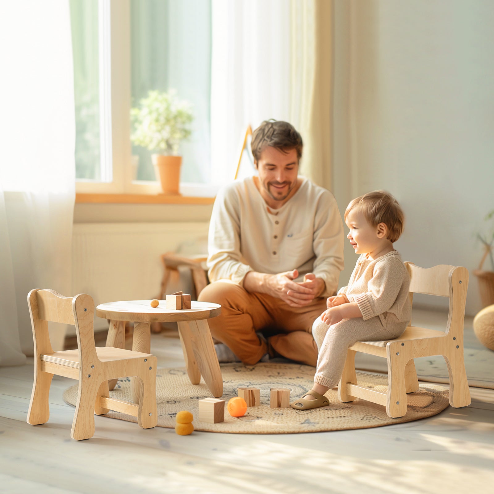 ROBUD Wooden Toddler Chair