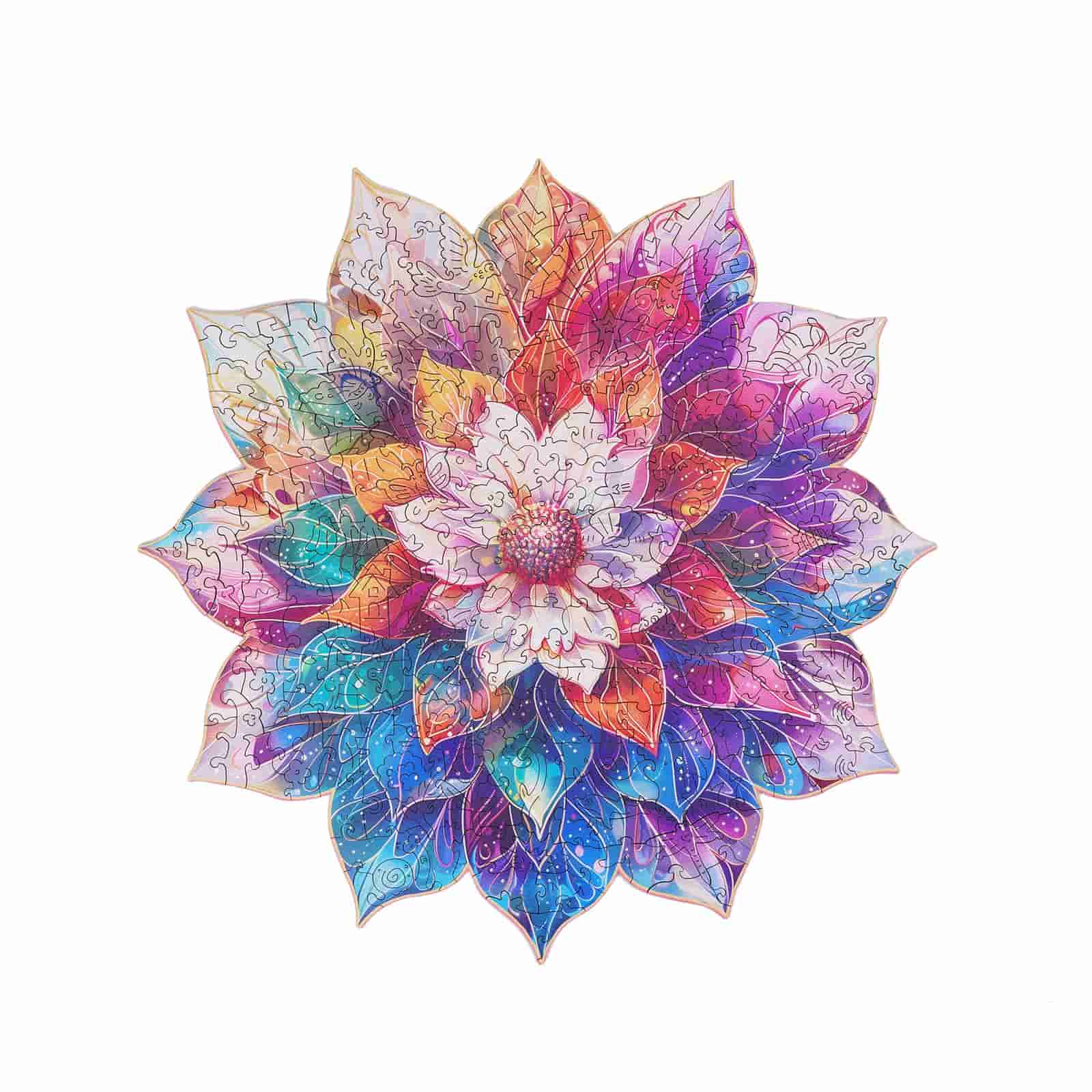 Rowood Mystic Mandala Flower Wooden Jigsaw Puzzle