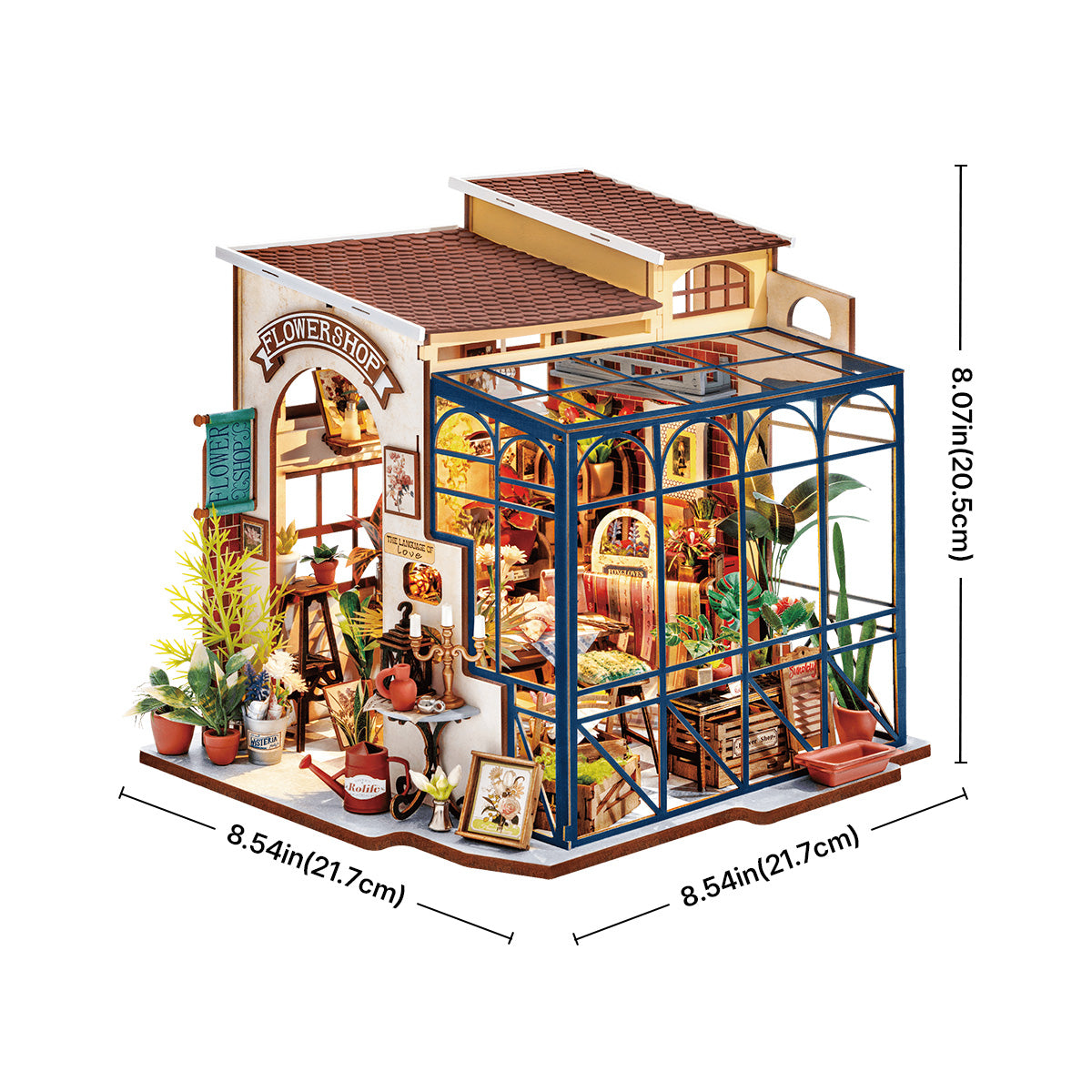 Rolife Emily's Flower Shop Miniature House DG145