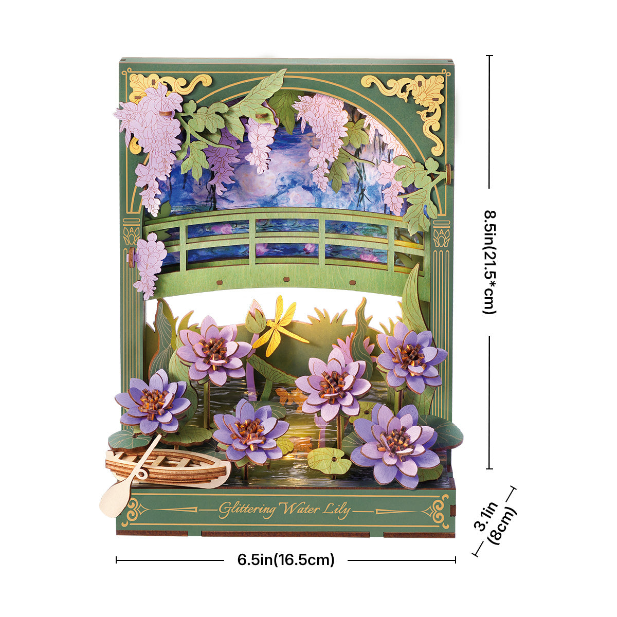 Puzzle 3D en bois Rowood Nénuphar scintillant TH001