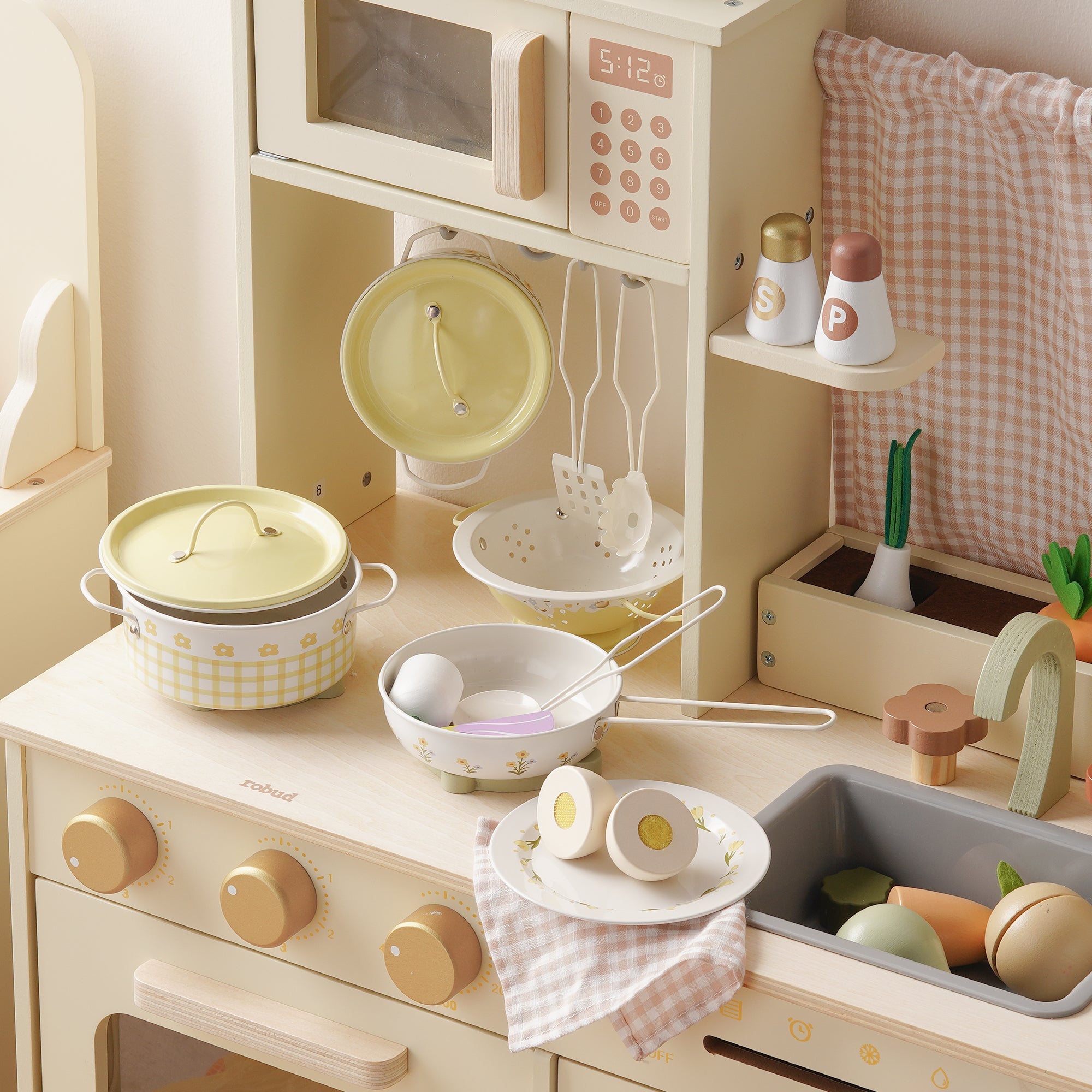 ROBUD Tinplate Pretend Cooking Utensils