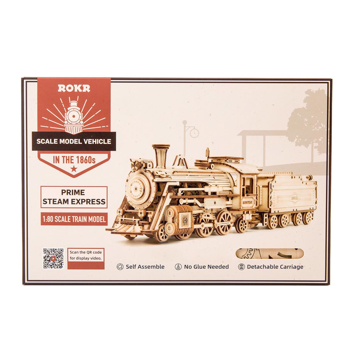 ROKR Prime Steam Express Zug 3D Holzpuzzle MC501