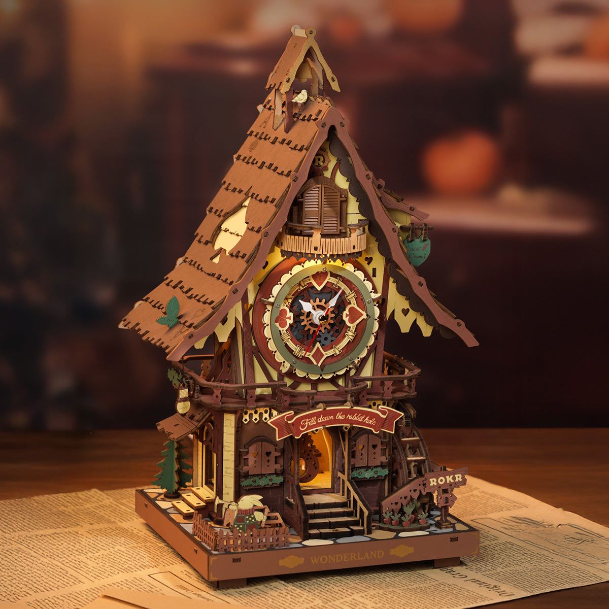 ROKR Cuckoo Clock Mechanical 3D Wooden Puzzle