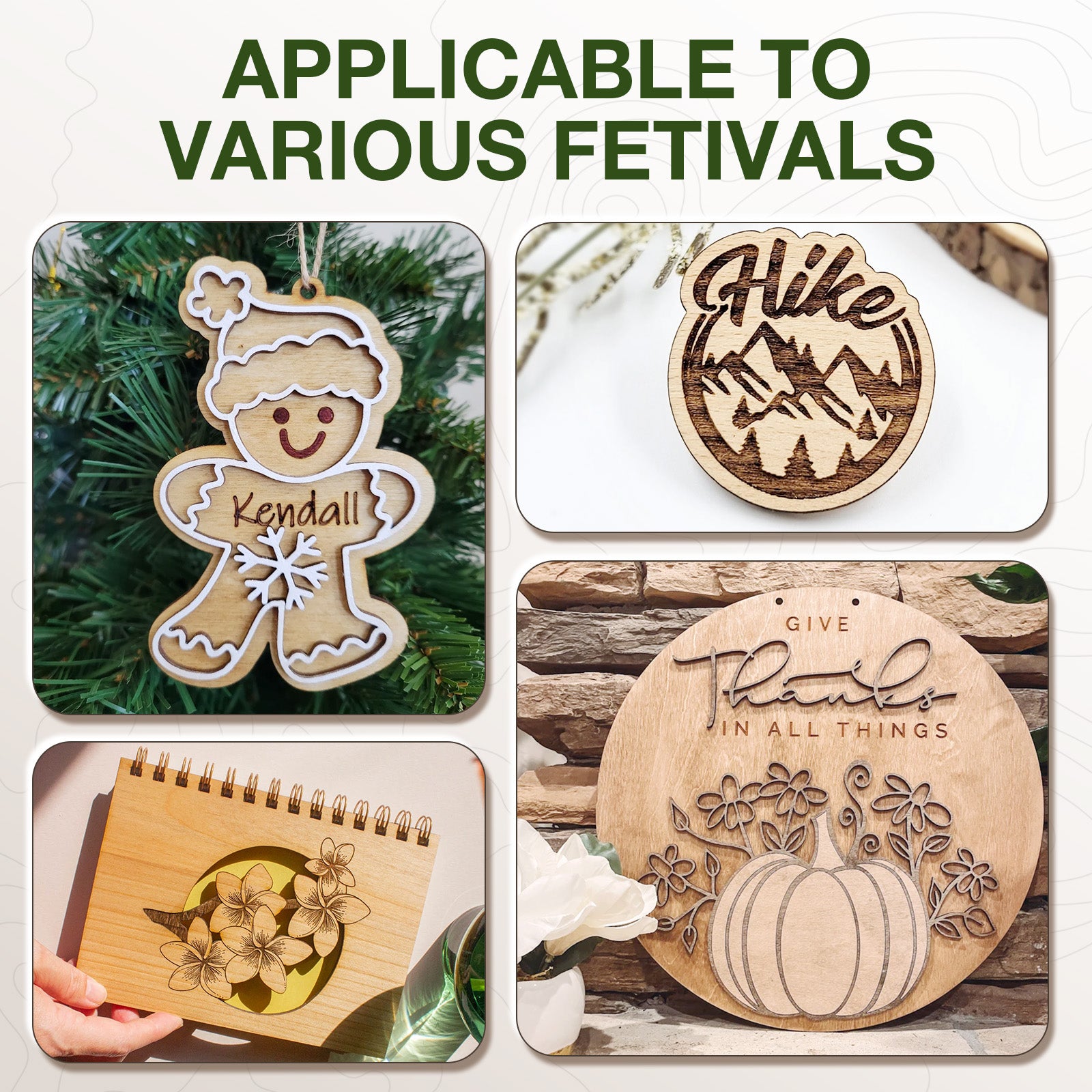 ROBOTIME Birch Plywood Sheets for Laser Cutting