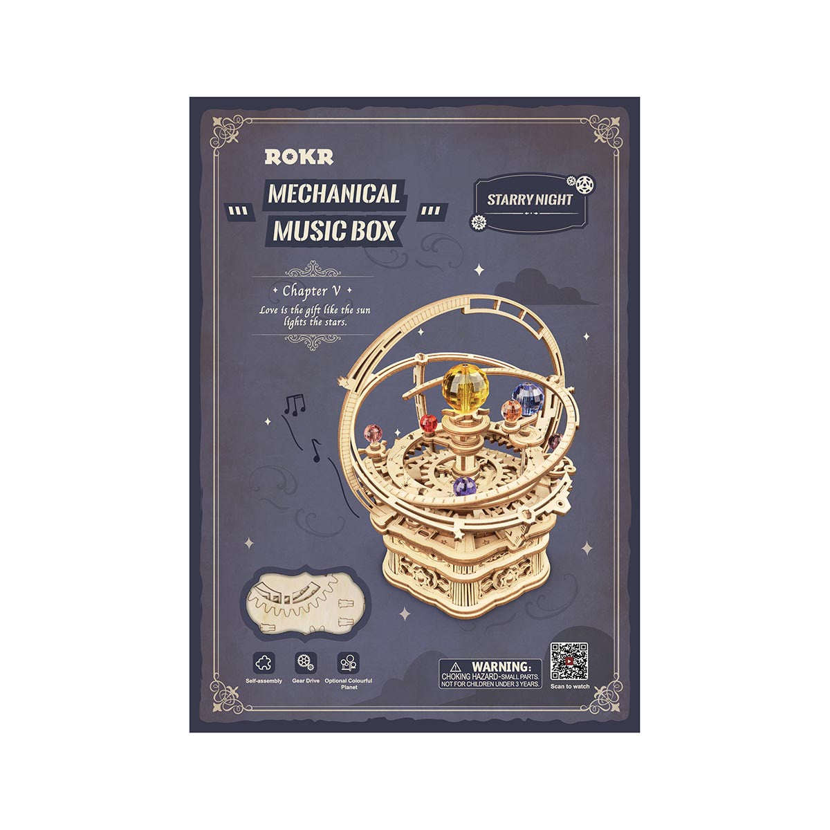 ROKR Starry Night Orrery Mechanische Spieluhr AMK51