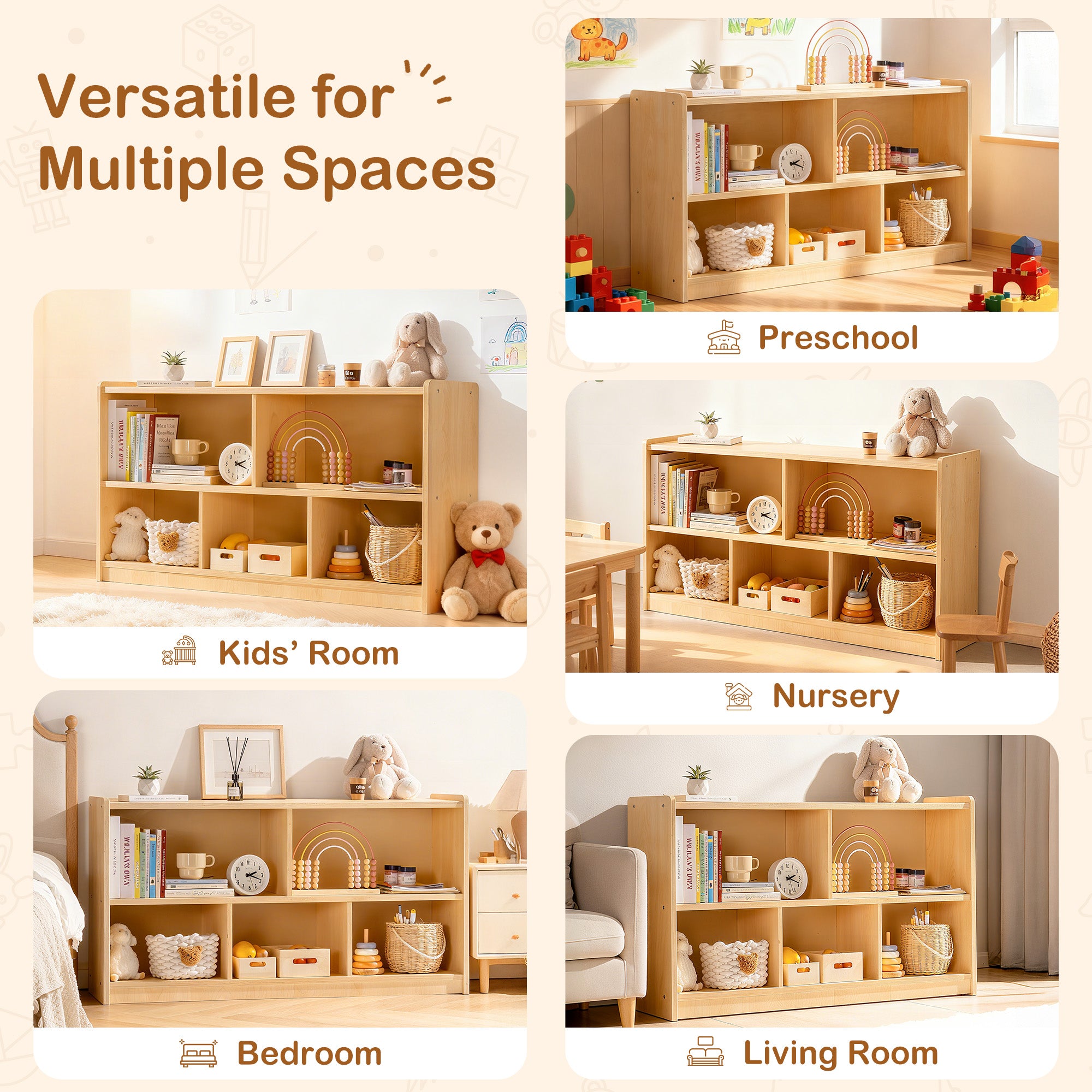 ROBUD Wooden Storage Cabinet