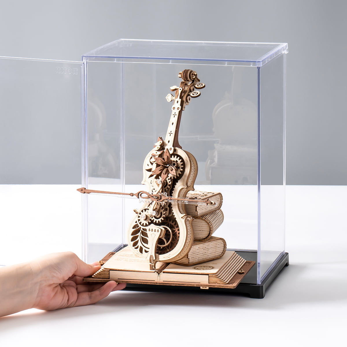 ROKR Magic Cello Mechanische Muziekdoos 3D Houten Puzzel AMK63