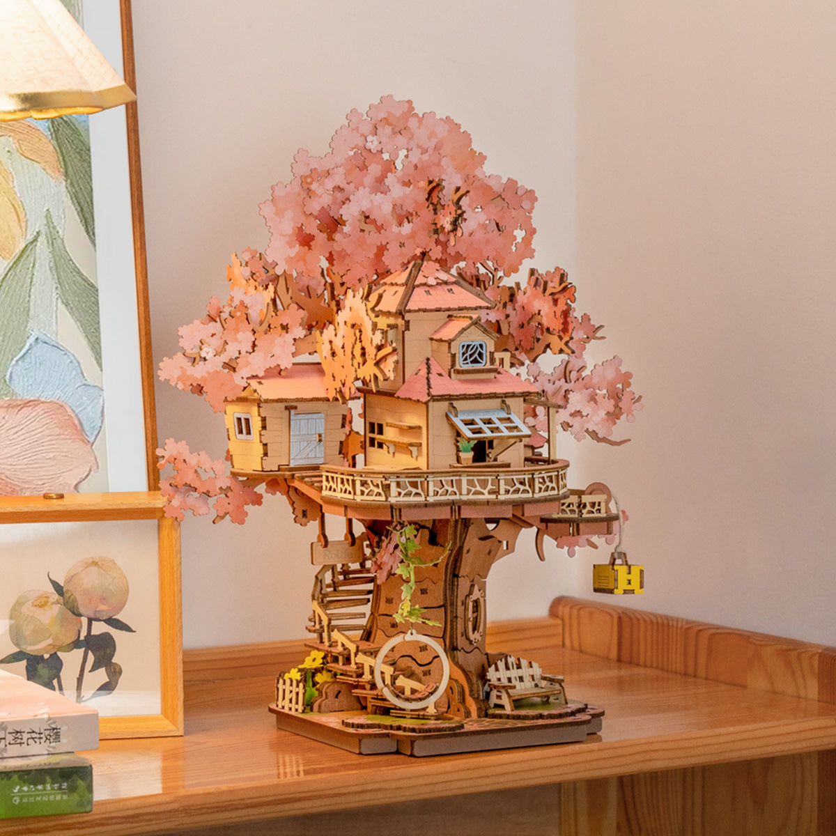 Rolife Sakura Baumhaus 3D Holzpuzzle TGS04