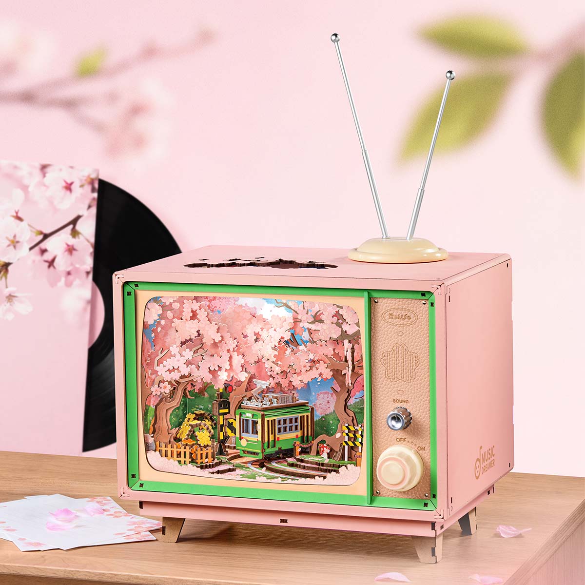Rolife Sakura Dreamy Tour DIY muziekdoos 3D houten puzzel AMT02