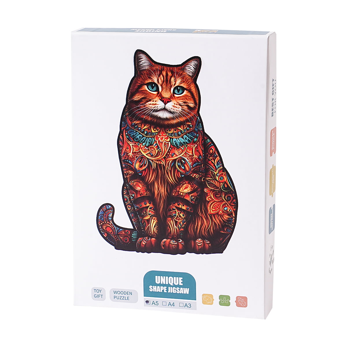 Puzzle en bois Chat exotique ROBOTIME