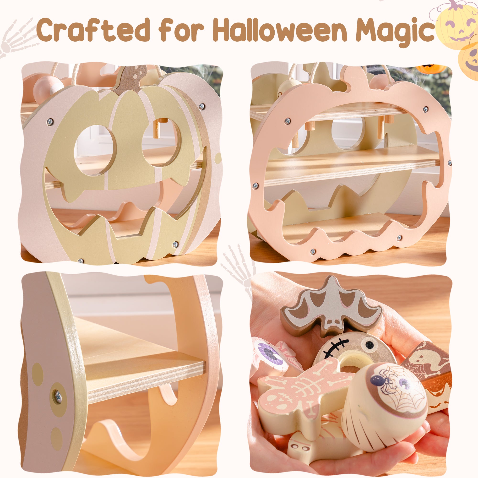ROBUD Halloween Candy House Play Food Set for Kids