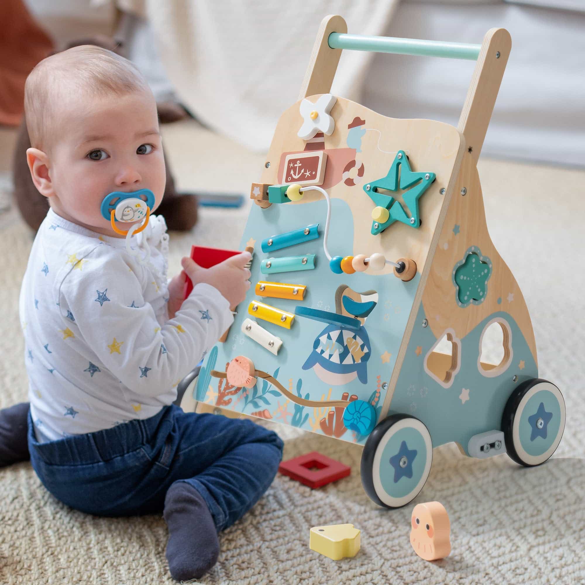 Robud Baby Push Walkers Wooden