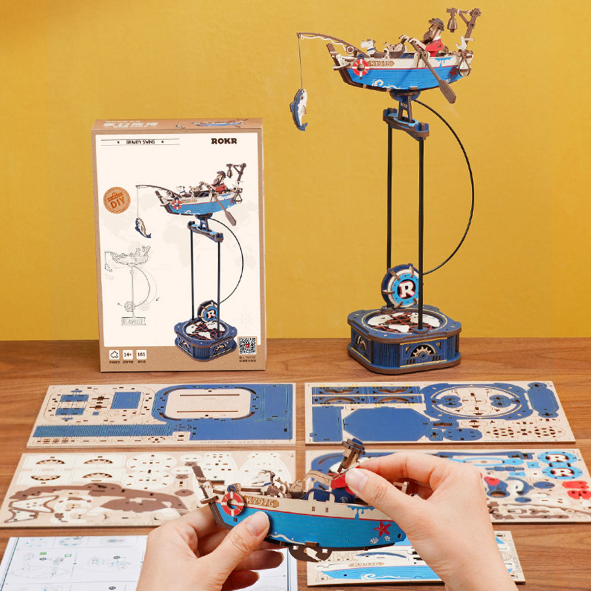ROKR Ocean Fisher Pendulum Balance Toy 3D Puzzle MCD02