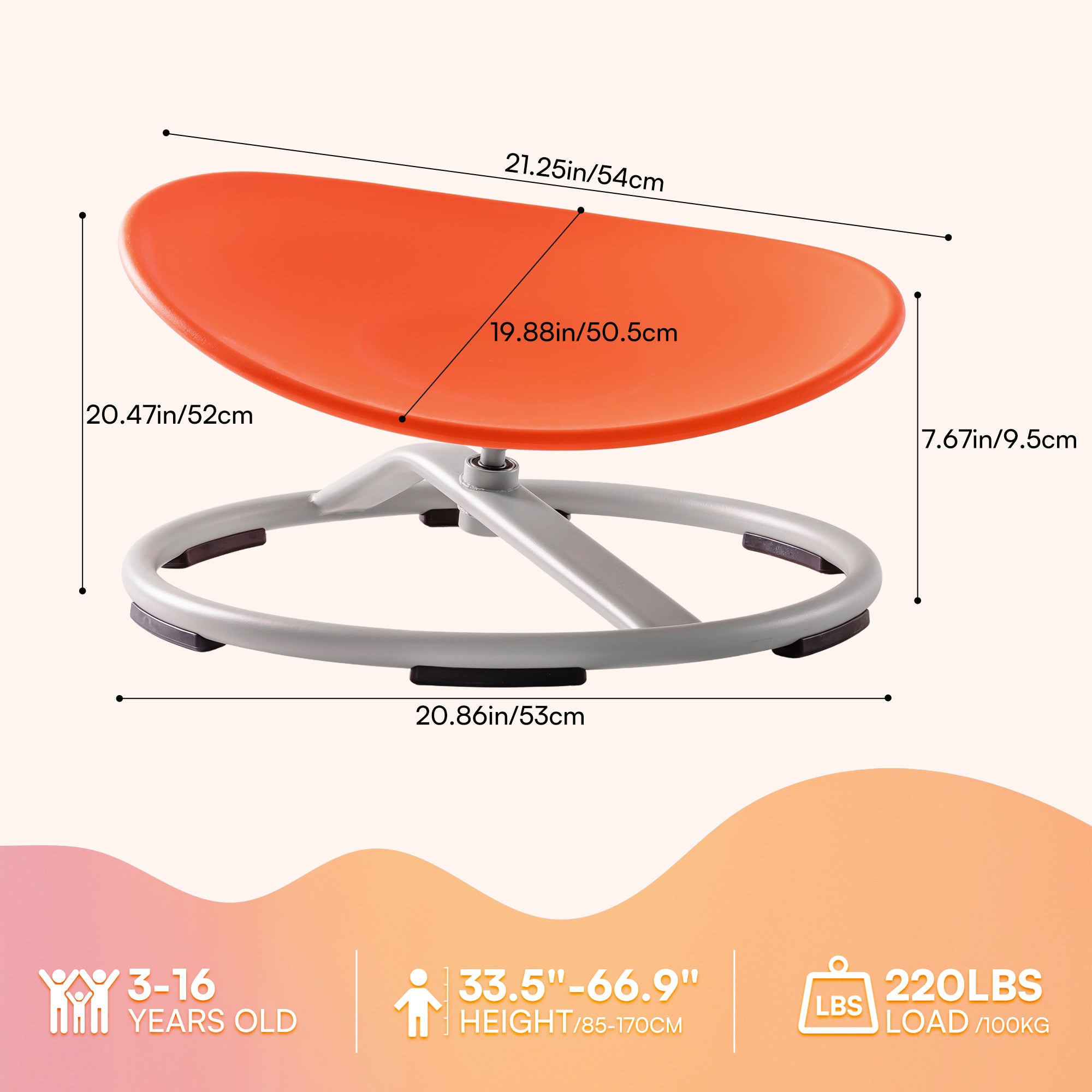 ROBUD Kids Sensory Swivel Chair