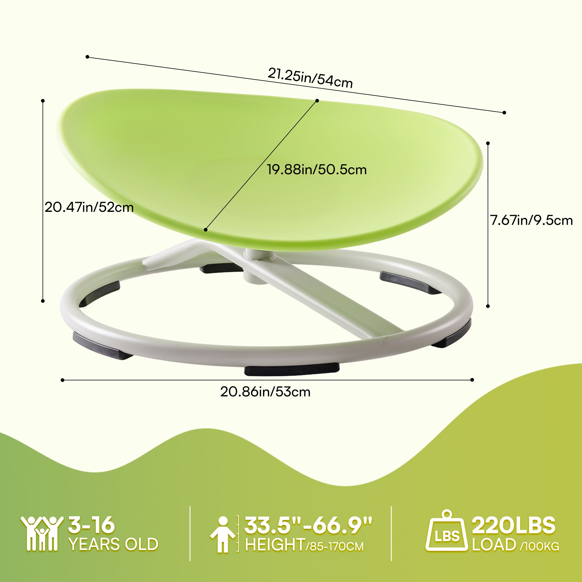 ROBUD Kids Sensory Swivel Chair