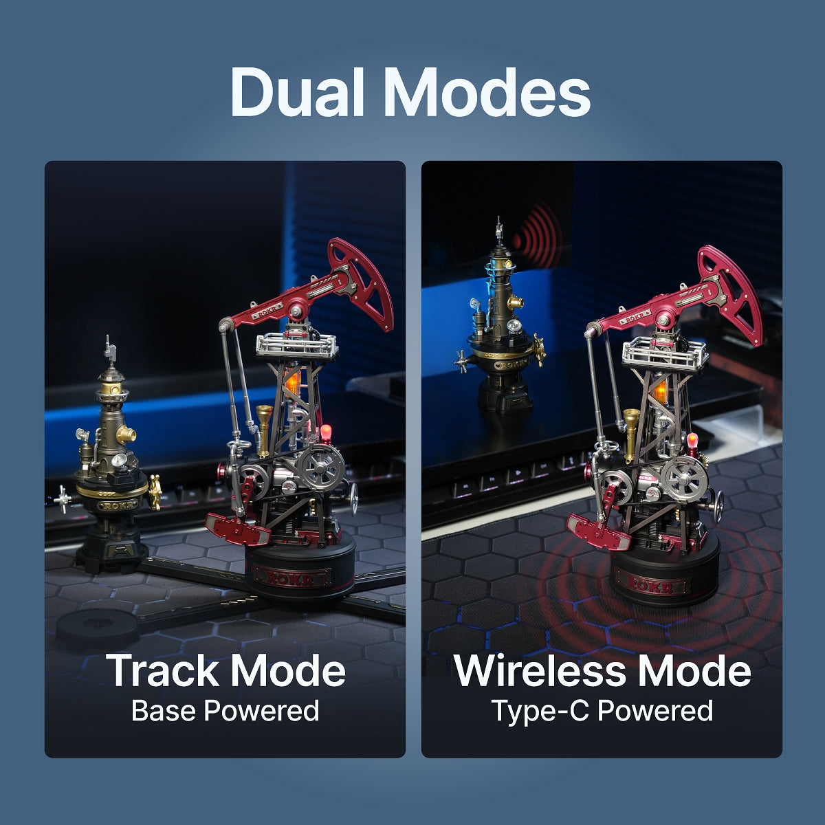ROKR Oil Pump Jack Mechanical 3D Puzzle CGL03