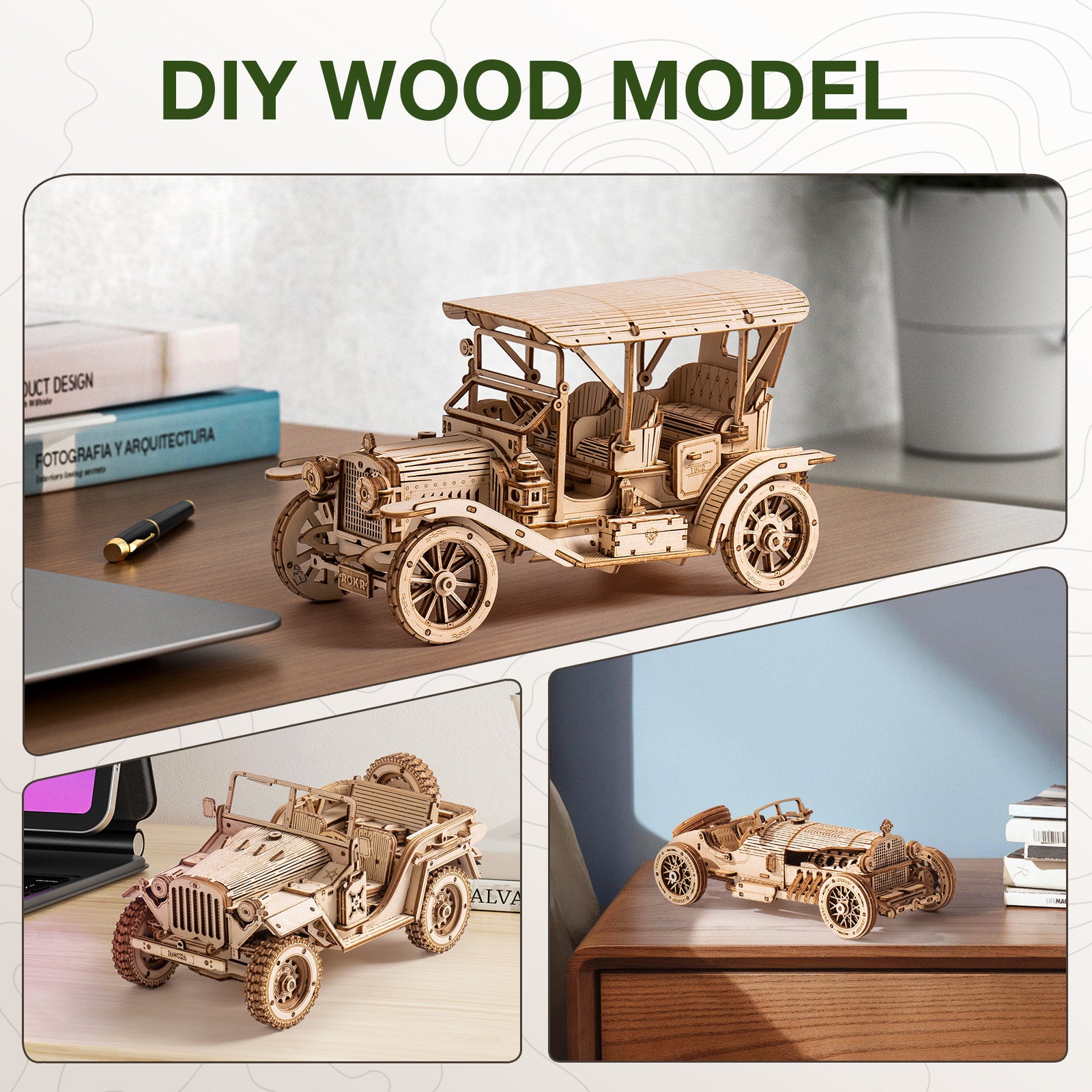 ROBOTIME Birch Plywood Sheets for Laser Cutting