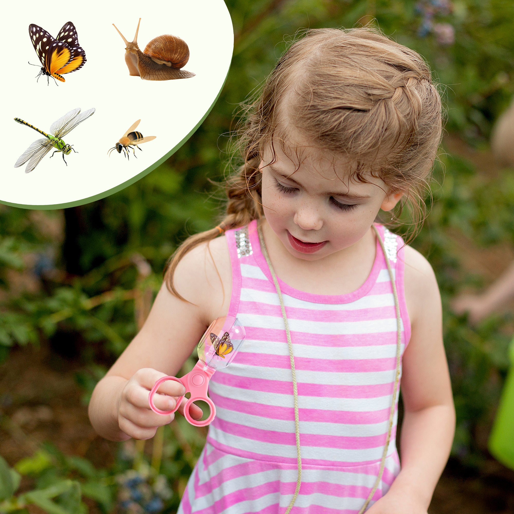 ROBUD Dual Kids Outdoor Explorer Kit - Pink & Green