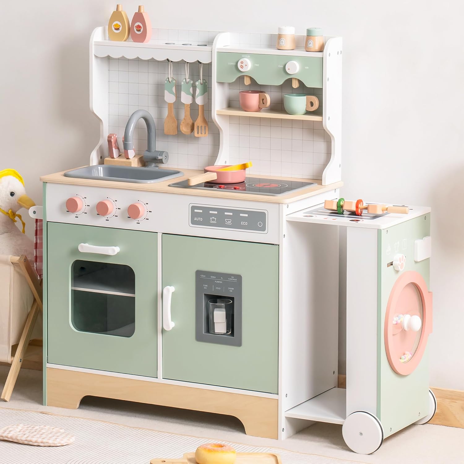 ROBUD Wooden Play Kitchen Set - Expandable