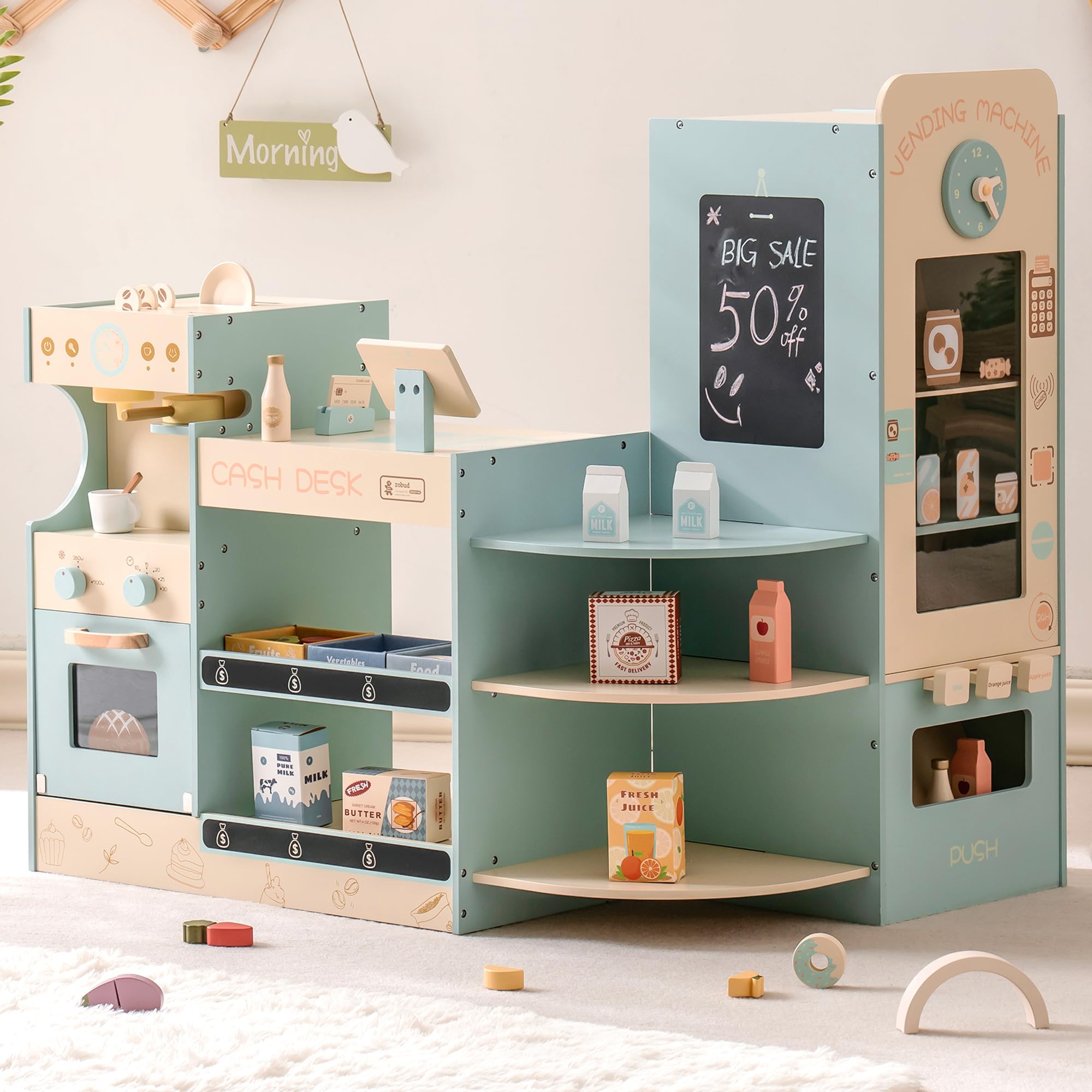 ROBUD Corner Coffee Shop Play Set