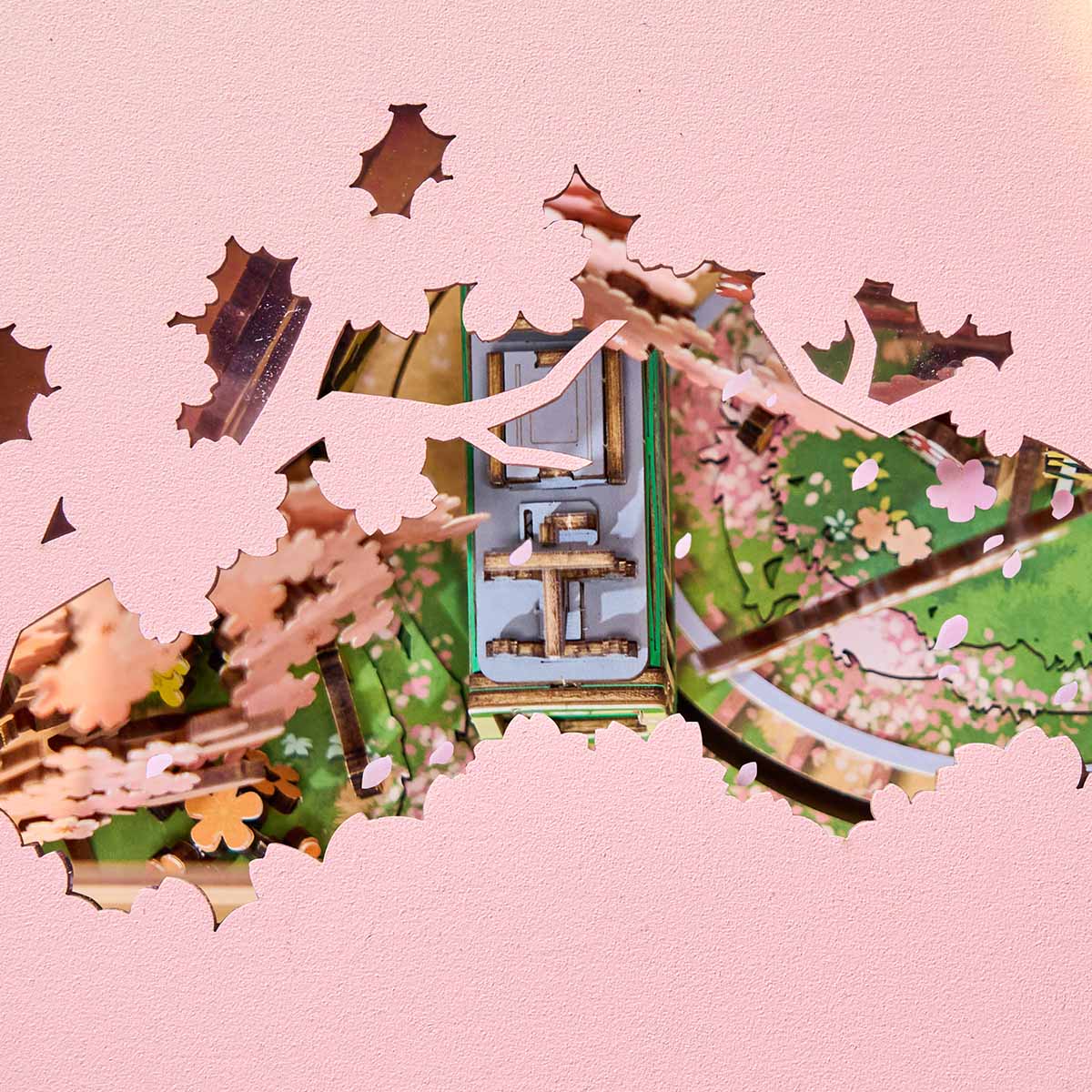 Rolife Sakura Dreamy Tour DIY Music Box 3D Wooden Puzzle AMT02