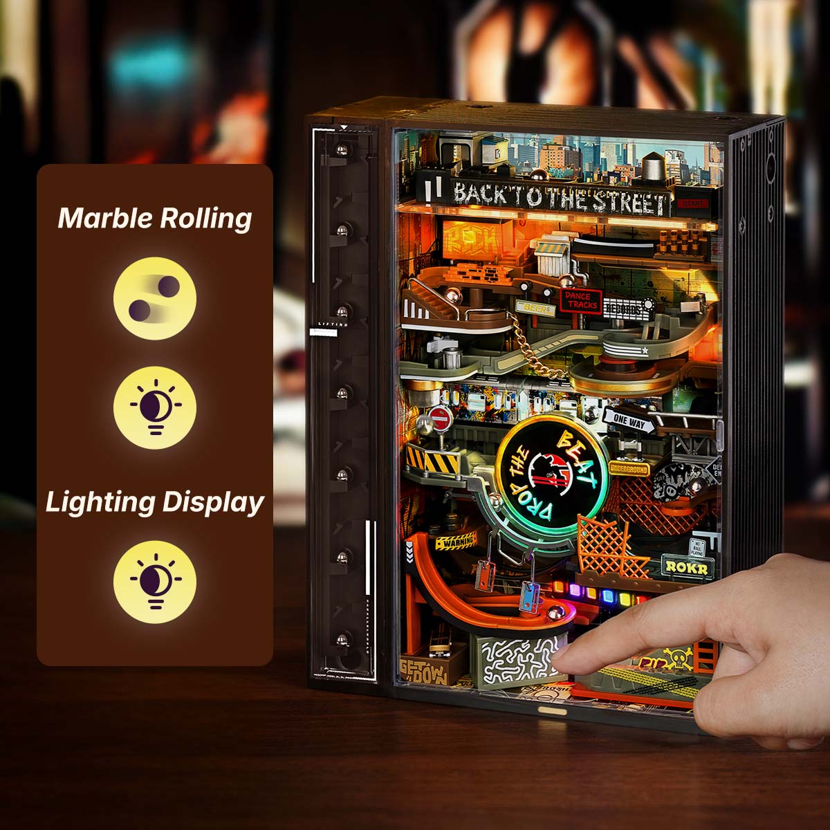 ROKR Hip-Hop Street Marble Run Mechanische 3D-puzzel MR03S