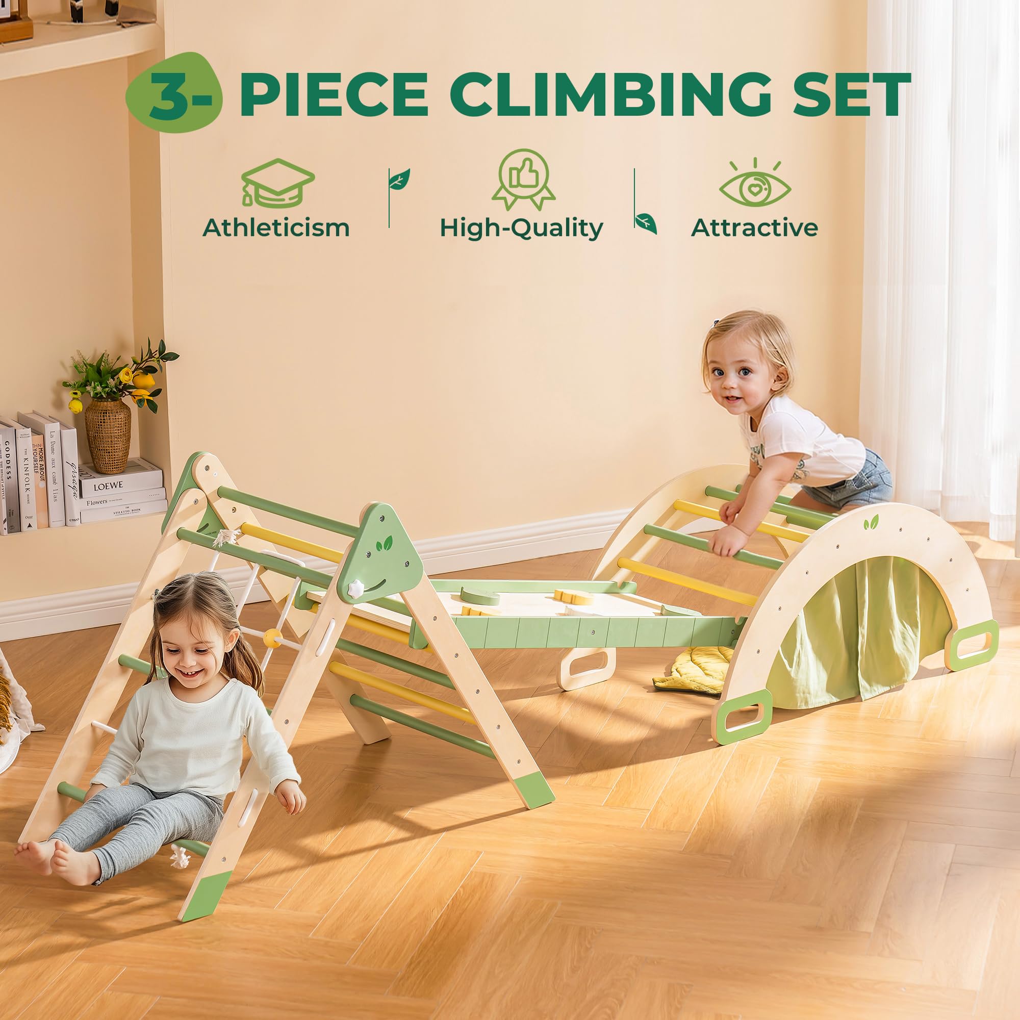 ROBUD 5 in 1 Toddler Climbing Toys Set