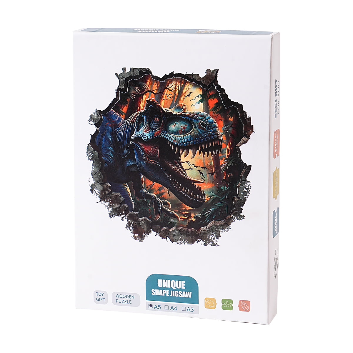 ROBOTIME Wandbrechender T-Rex Holzpuzzle